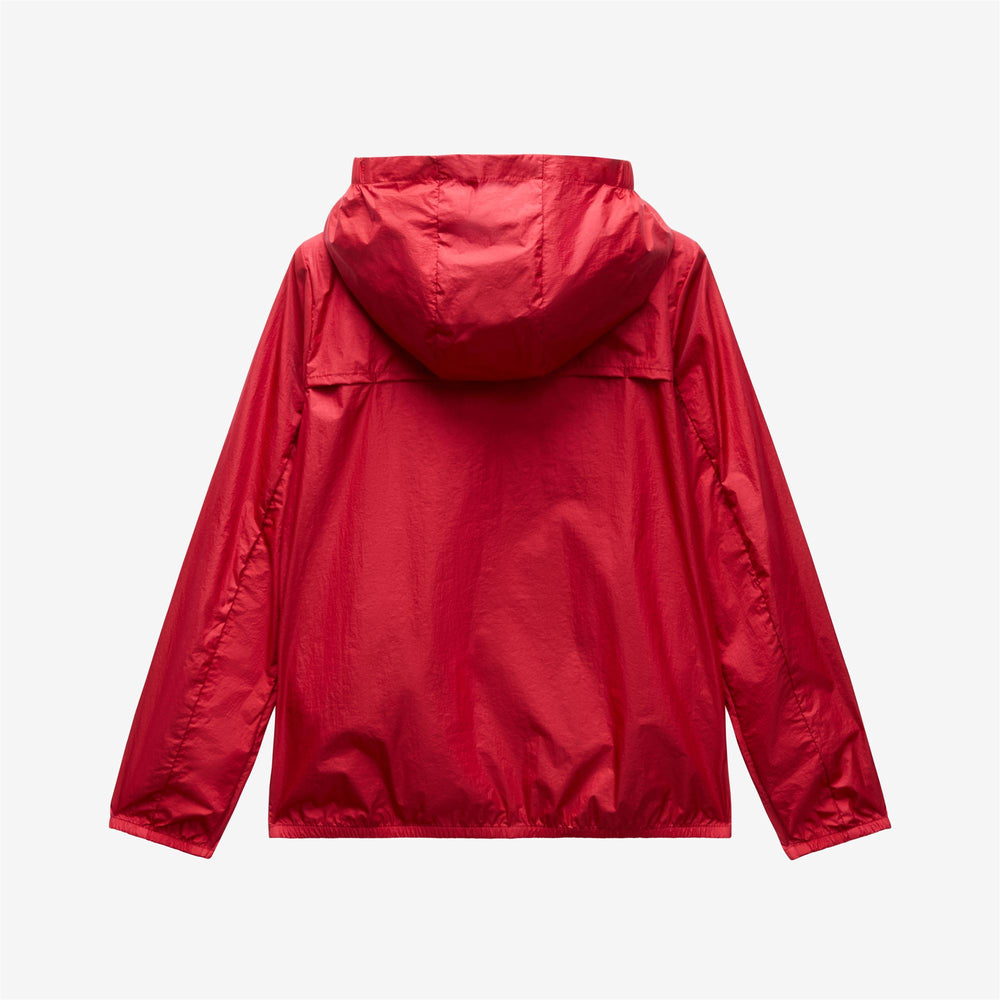 Jackets Girl P.  LIL IRIDESCENT METAL NY Short RED BERRY Dressed Front (jpg Rgb)	