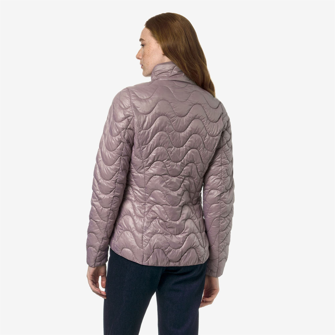 Jackets Woman VIOLETTE QUILTED WARM Short VIOLET DUSTY Dressed Front Double		