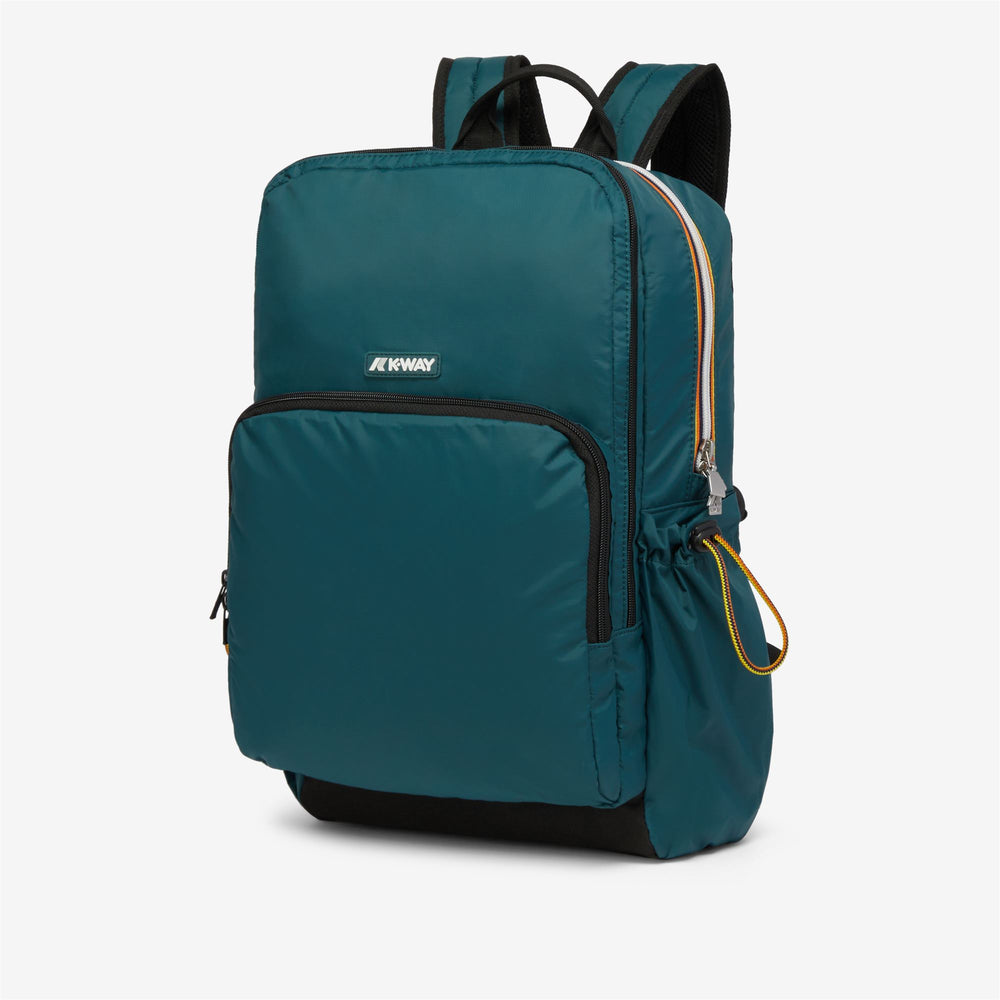 Bags Unisex GIZY Backpack GREEN PETROL Dressed Front (jpg Rgb)	