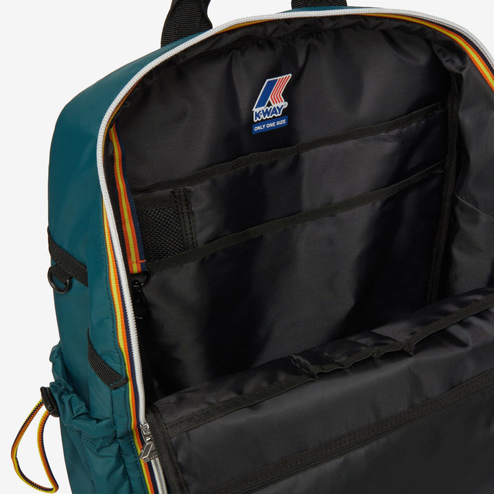 Bags Unisex MONTE LIMAR Backpack GREEN PETROL Dressed Side (jpg Rgb)		