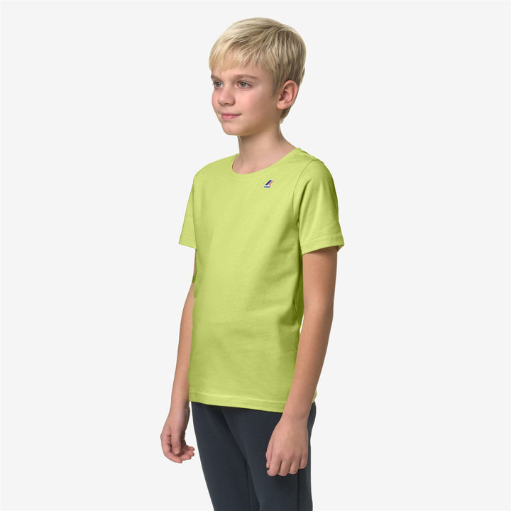 T-ShirtsTop Kid unisex P. LE VRAI 3.0 EDOUARD T-Shirt GREEN CELERY Detail (jpg Rgb)			