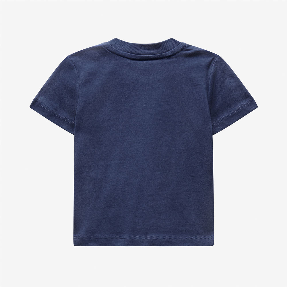T-ShirtsTop Kid unisex E. PETE LOGO T-Shirt BLUE INDIGO Dressed Front (jpg Rgb)	
