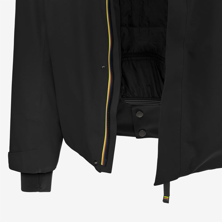 Jackets Man MALAMOT 2 LAYERS - PADDED JACKET Mid BLACK PURE Dressed Front (jpg Rgb)	
