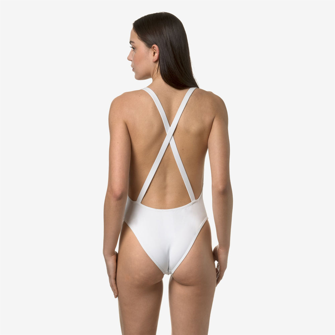 Bathing Suits Woman BRICY Swimsuit WHITE Dressed Front Double		