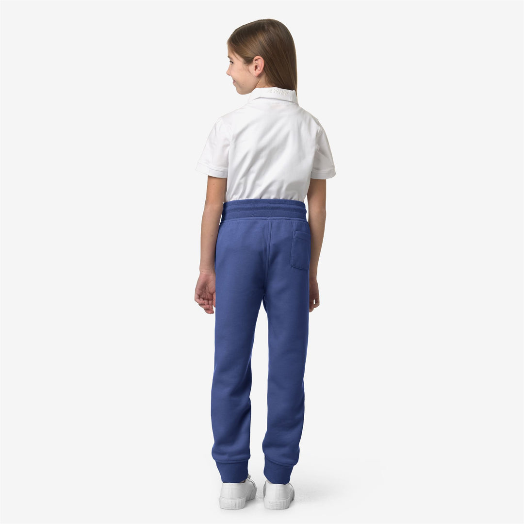 Pants Boy P. MICK LIGHT SPACER Sport Trousers BLUE FIORD Dressed Front Double		
