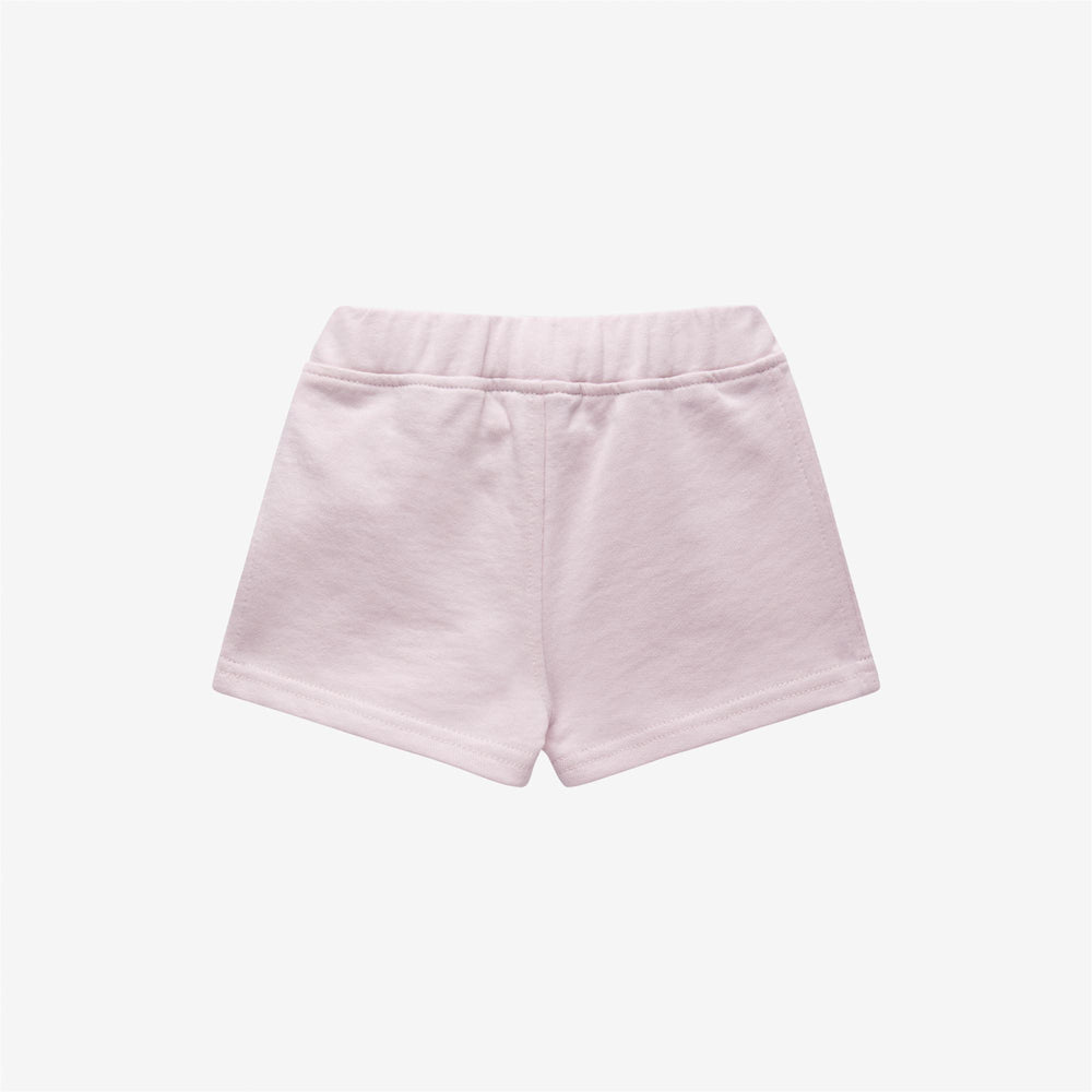 Shorts Kid unisex E. NOISETTE Sport  Shorts PINK ROSE Dressed Front (jpg Rgb)	