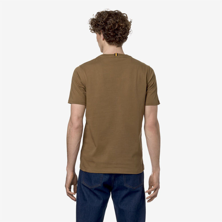 T-ShirtsTop Man ODOM TYPO EST. T-Shirt BROWN CORDA Dressed Front Double		