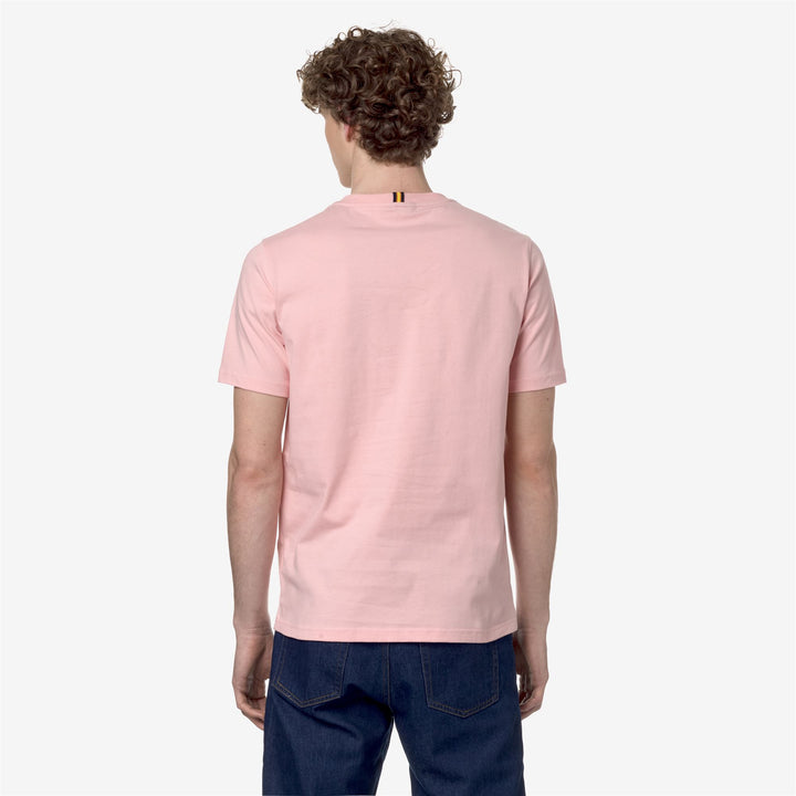 T-ShirtsTop Man ODOM TYPO EST. T-Shirt PINK POWDER Dressed Front Double		