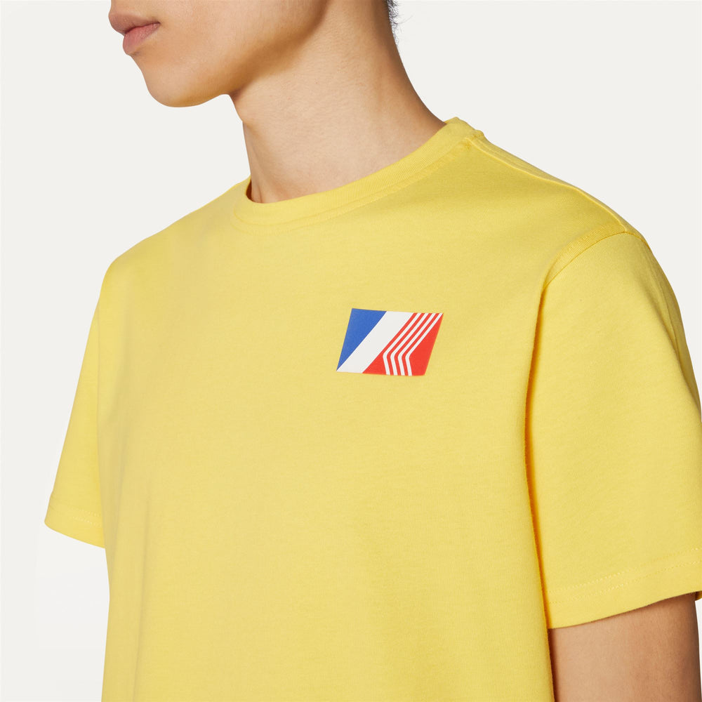 T-ShirtsTop Man ODOM LOGO BOX T-Shirt YELLOW SUNSTRUCK Detail Double				