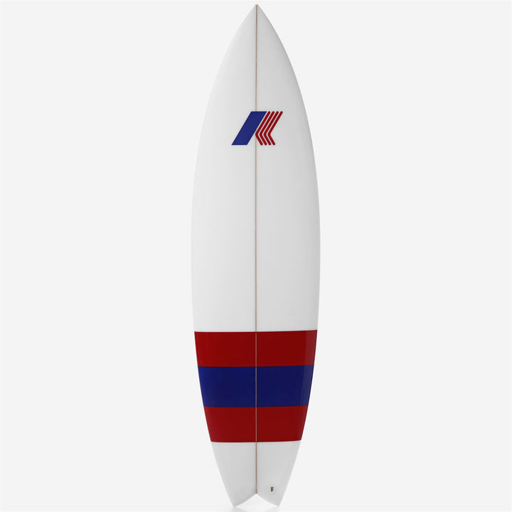 Board Unisex Vague Surfboard WHITE-LOW STRIPE K-WAY COLOR Photo (jpg Rgb)			