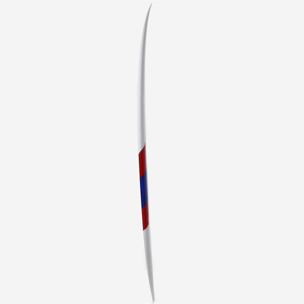 Board Unisex Vague Surfboard WHITE-DIAGONAL STRIPE KWAY COLOR Dressed Front (jpg Rgb)	