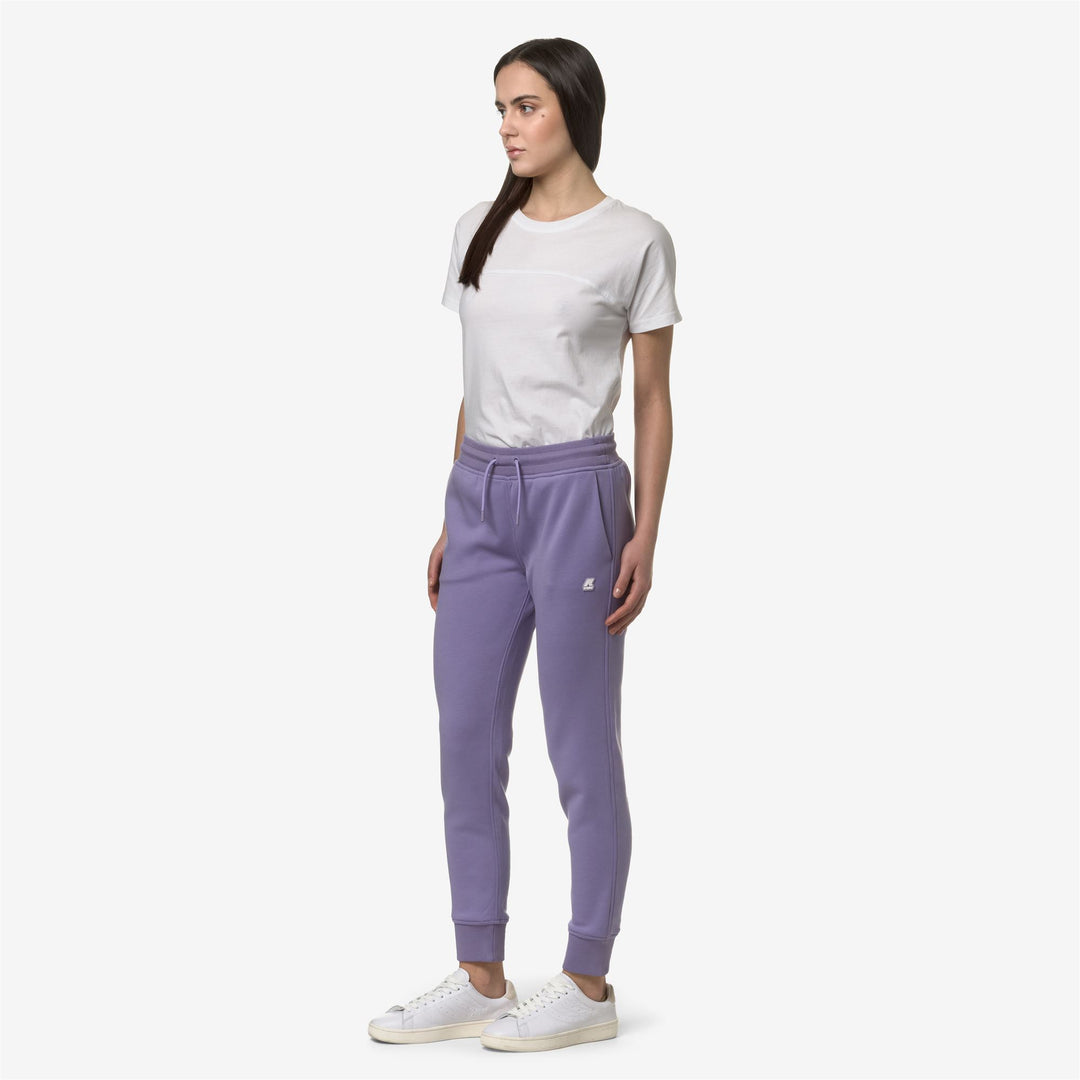 Pants Woman GINEVRA LIGHT SPACER Sport Trousers VIOLET GLICINE Detail (jpg Rgb)			