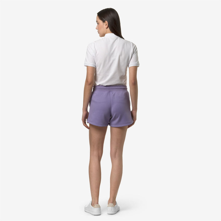 Shorts Woman RIKETTE LIGHT SPACER Sport  Shorts VIOLET GLICINE Dressed Front Double		