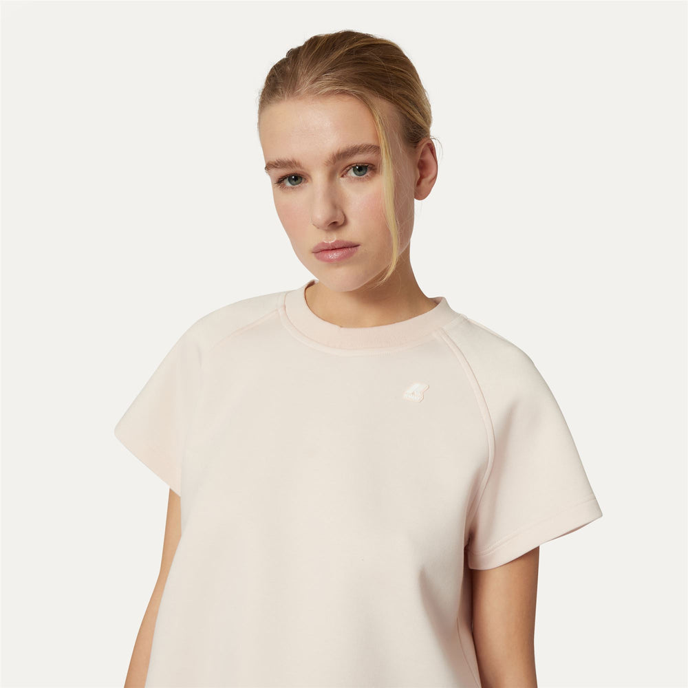 T-ShirtsTop Woman GUENDALINE LIGHT SPACER T-Shirt PINK CLOUD Detail Double				