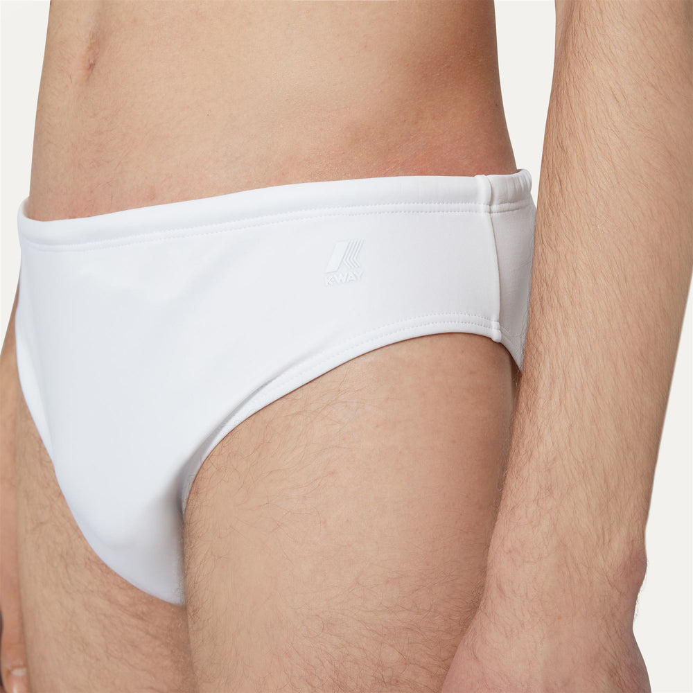 Bathing Suits Man Omer Olympic Brief WHITE Detail Double				