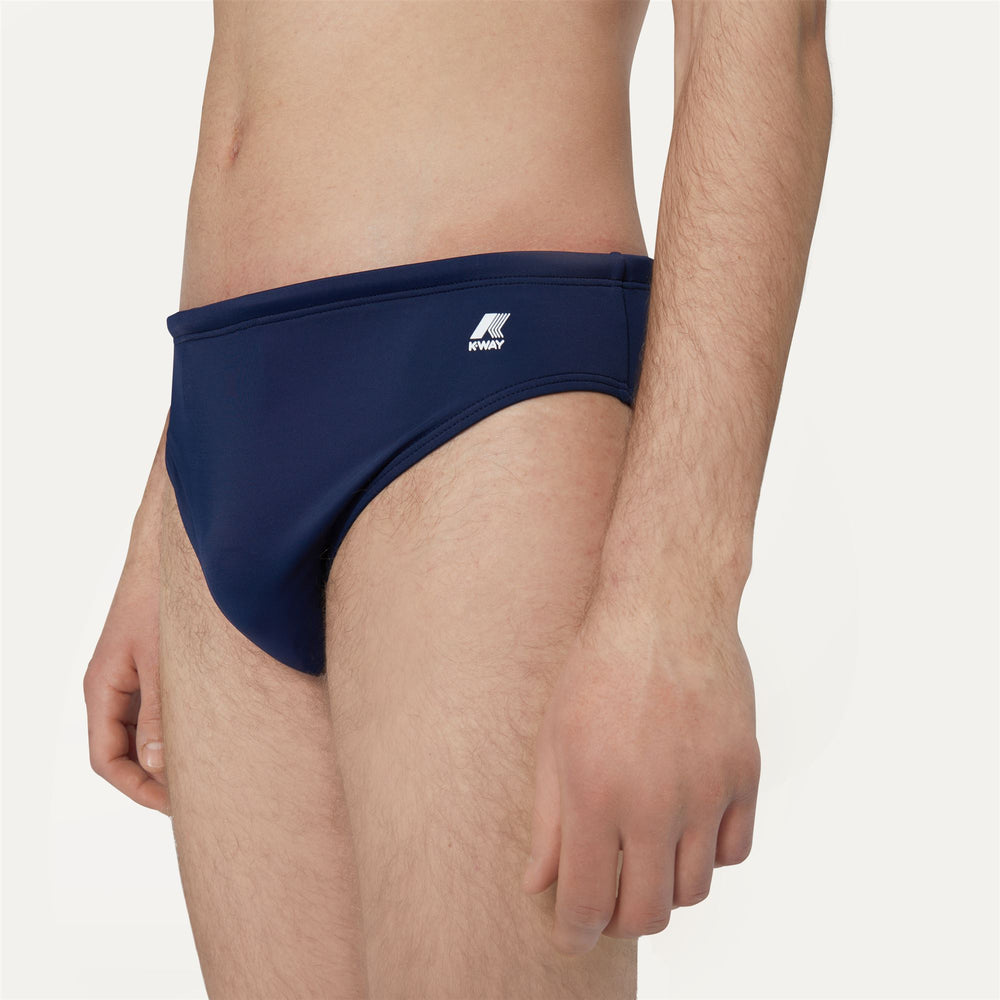 Bathing Suits Man Omer Olympic Brief BLUE DEPTH Detail Double				
