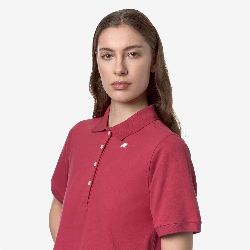 Polo Shirts Woman LISELLE Polo DK PINK Detail Double				