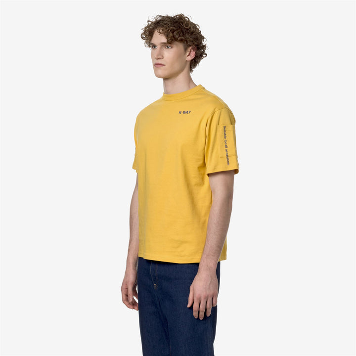 T-ShirtsTop Man FANTOME SLEEVE POCKET T-Shirt YELLOW MIMOSA - BLUE FIORD Detail (jpg Rgb)			
