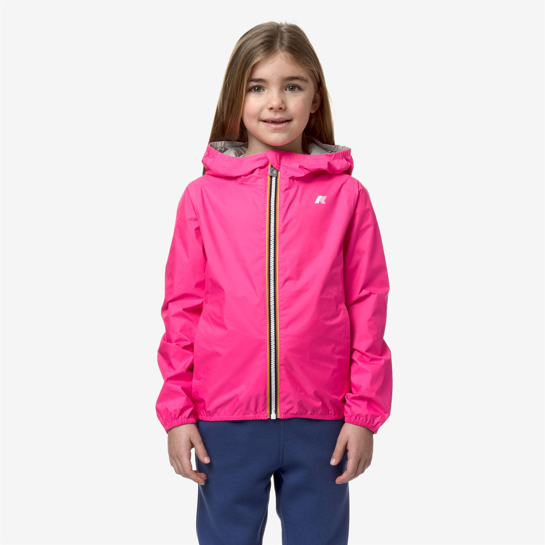 Jackets Girl P. LILY ECO PLUS REVERSIBLE FLUO Short FUCSIA FLUO Dressed Back (jpg Rgb)		