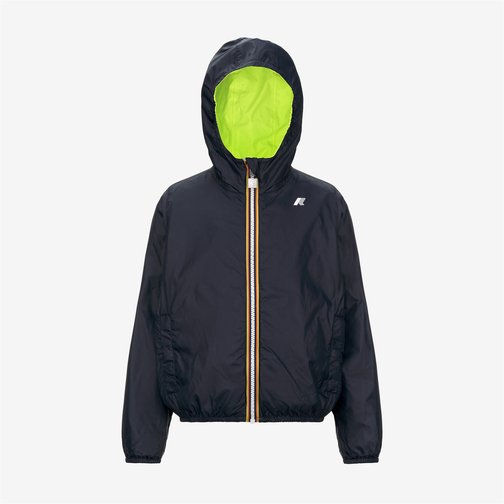 Jackets Boy P. JAKE  ECO PLUS DOUBLE FLUO Short YELLOW FLUO Dressed Front (jpg Rgb)	