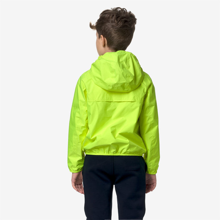Jackets Boy P. JAKE  ECO PLUS DOUBLE FLUO Short YELLOW FLUO Dressed Front Double		