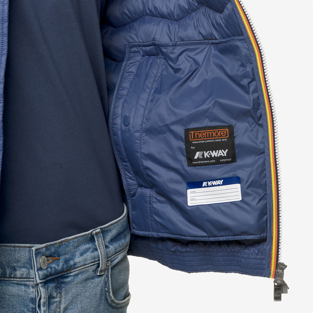 Jackets Man JACK QUILTED WARM Short BLUE FIORD Detail Double				