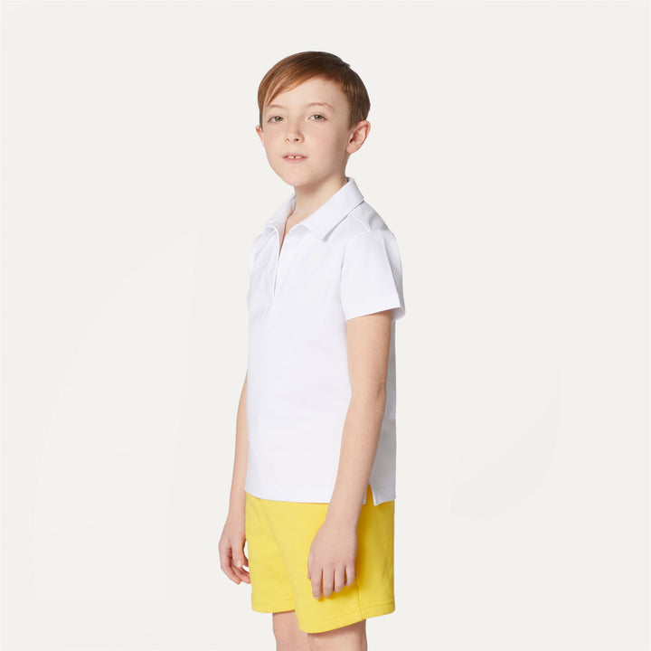 Polo Shirts Girl P. CHARLETTE Polo WHITE Detail (jpg Rgb)			