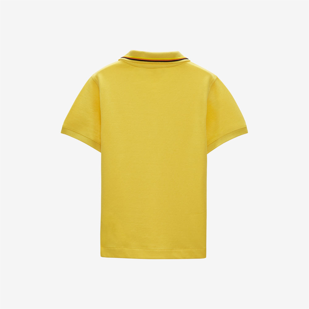 Polo Shirts Boy P. JUDE STRIPES Polo YELLOW SUNSTRUCK Dressed Front (jpg Rgb)	