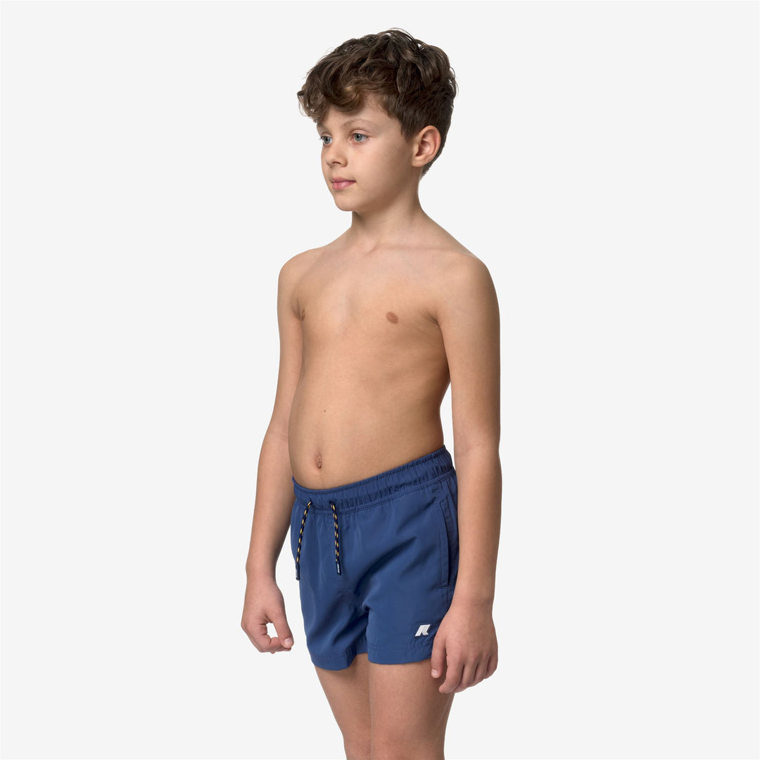 Bathing Suits Boy P. HAZEL Swimming Trunk BLUE FIORD Detail (jpg Rgb)			