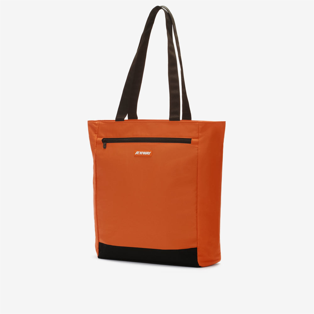 Bags Unisex ELLIANT Shopping Bag ORANGE RUST Dressed Front (jpg Rgb)	