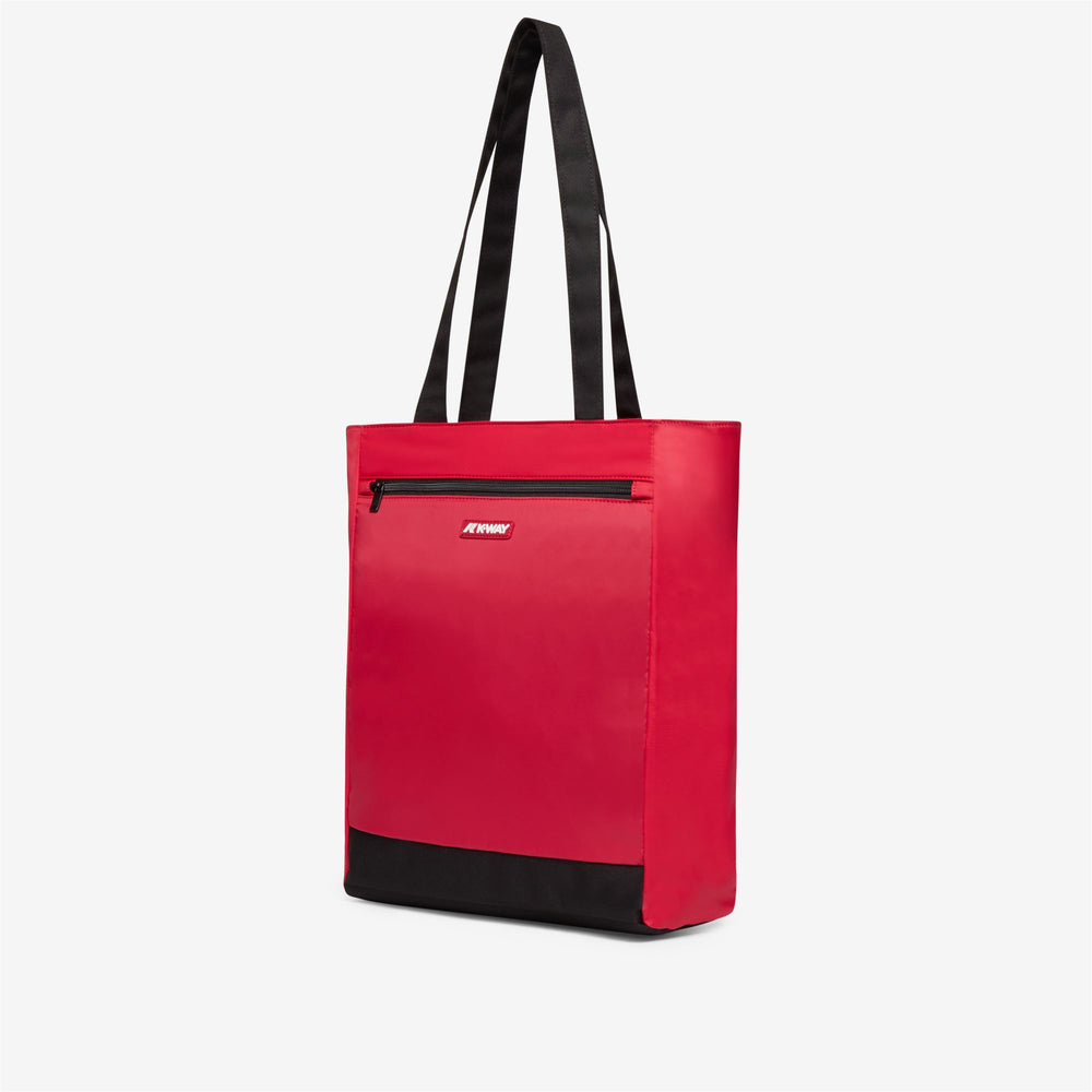 Bags Unisex ELLIANT Shopping Bag RED BERRY Dressed Front (jpg Rgb)	