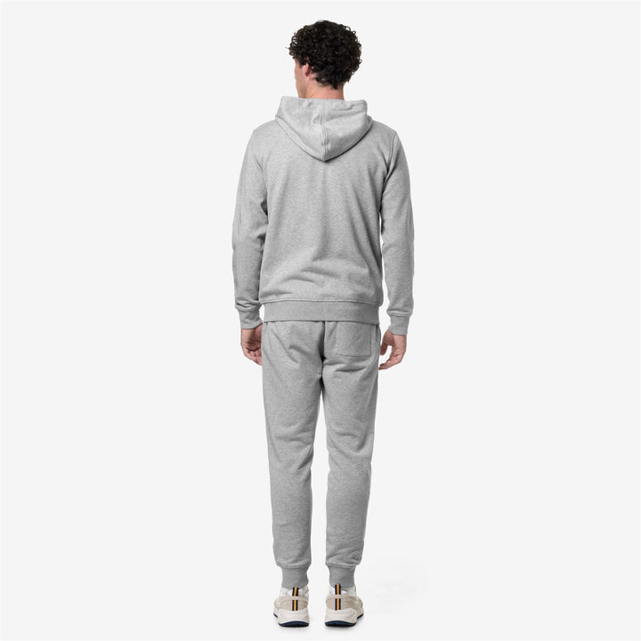 Pants Man Mick Sport Trousers GREY MEL Dressed Front Double		
