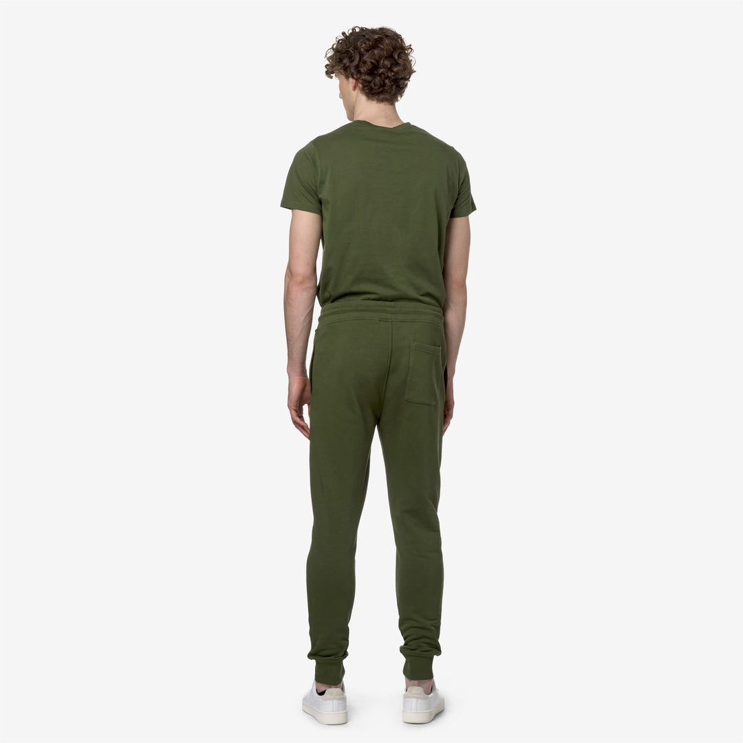 Pants Man Mick Sport Trousers GREEN CYPRESS Dressed Front Double		
