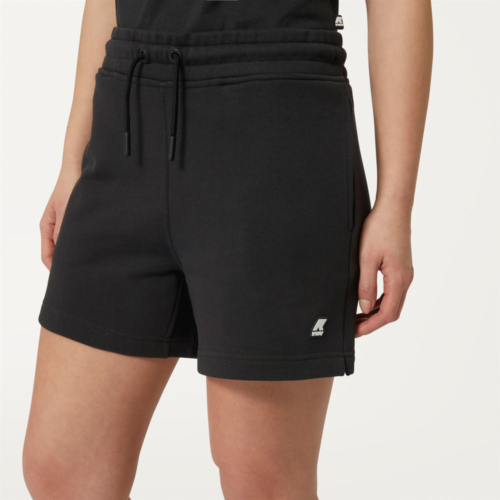 Shorts Woman RIKA Sport  Shorts BLACK PURE Detail Double				