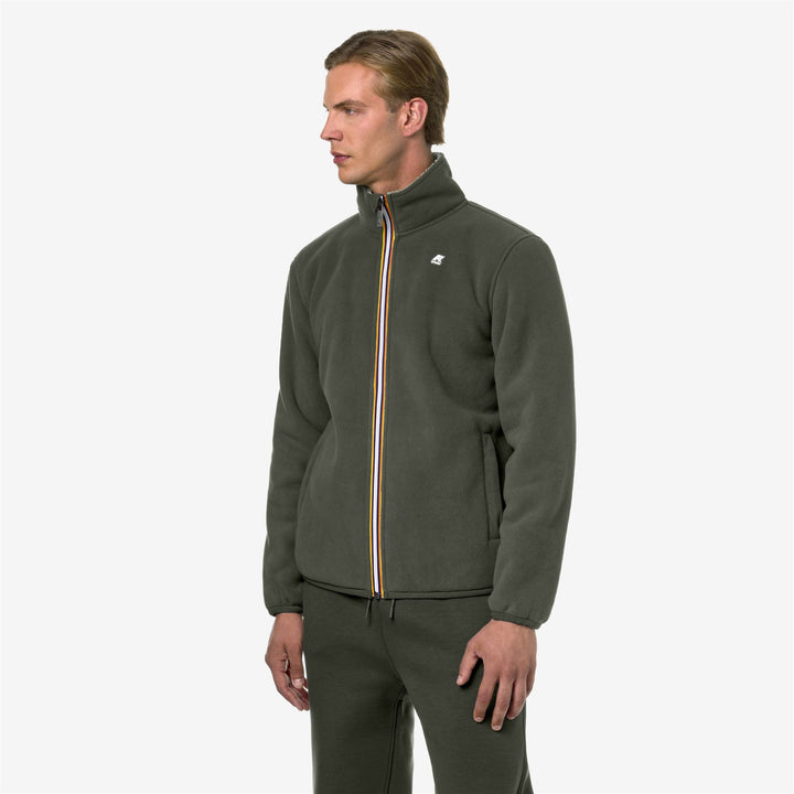 Fleece Man PASCAL SHERPA POLAR Jacket GREEN B-GREEN S Detail (jpg Rgb)			