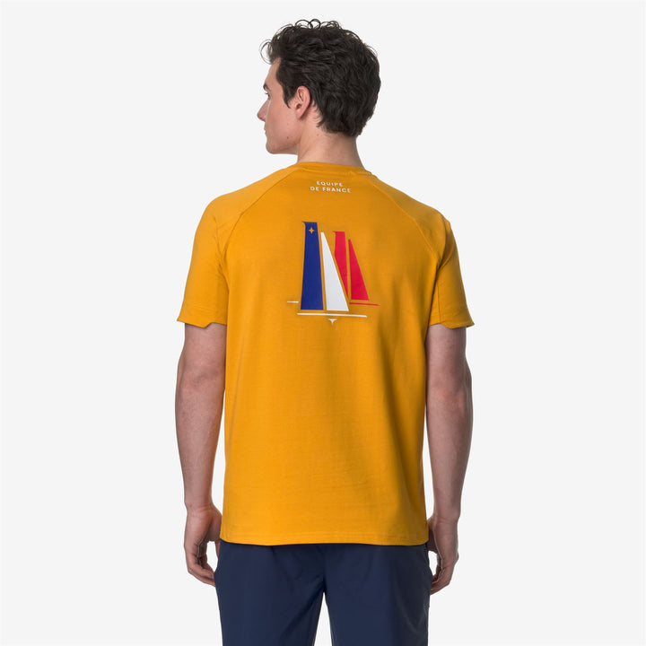 T-ShirtsTop Unisex PAROT ORIENT EXPRESS AC T-Shirt YELLOW SUNFLOWER Dressed Front Double		