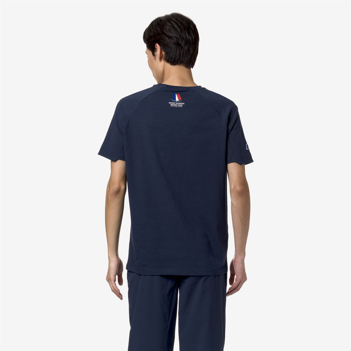T-ShirtsTop Unisex BROMBEIS ORIENT EXPRESS AC T-Shirt BLUE DRESS Dressed Front Double		