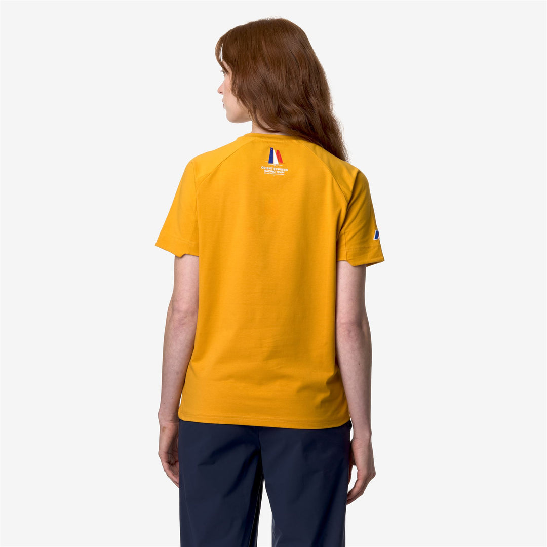 T-ShirtsTop Unisex BROMBEIS ORIENT EXPRESS AC T-Shirt YELLOW SUNFLOWER Dressed Front Double		