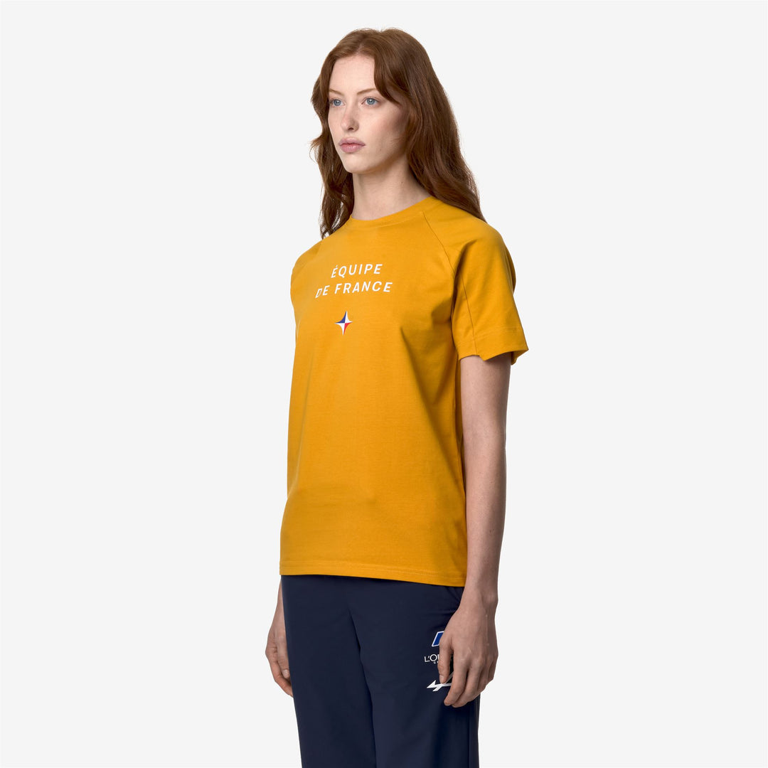 T-ShirtsTop Unisex BROMBEIS ORIENT EXPRESS AC T-Shirt YELLOW SUNFLOWER Detail (jpg Rgb)			