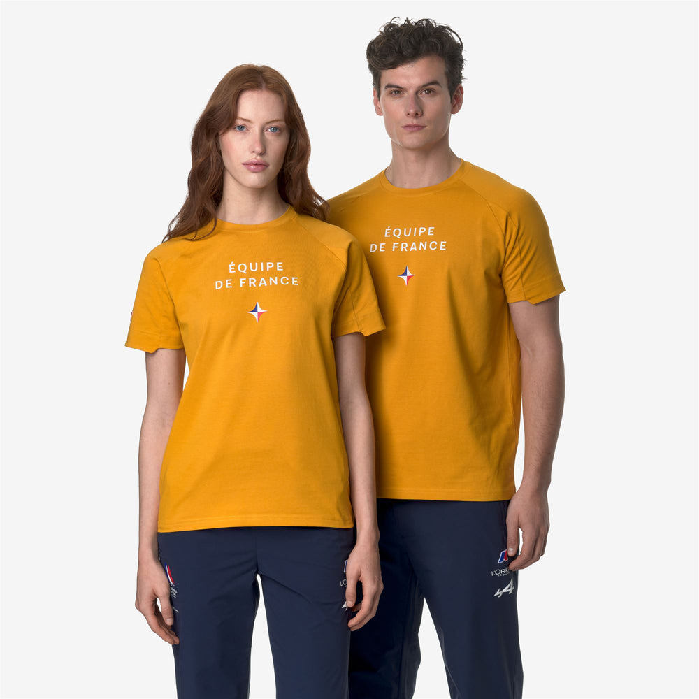 T-ShirtsTop Unisex BROMBEIS ORIENT EXPRESS AC T-Shirt YELLOW SUNFLOWER Detail Double				