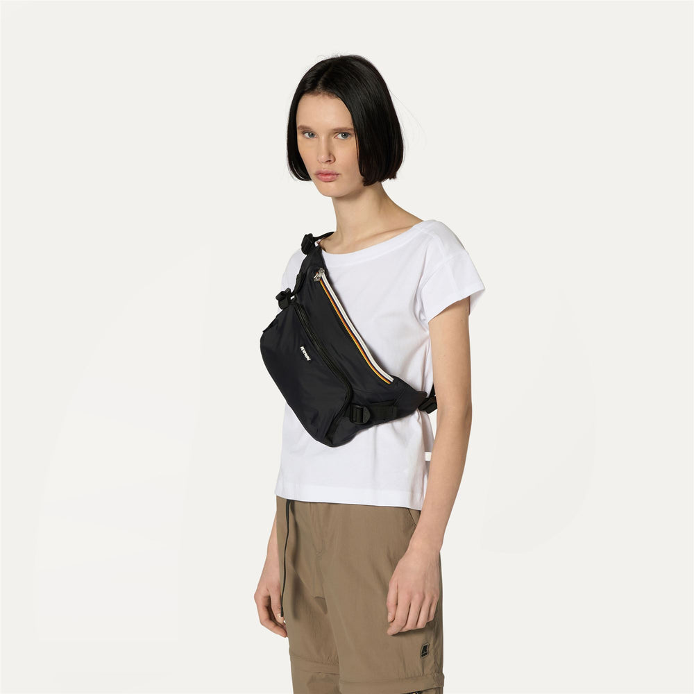Bags Unisex FERICY M Waist  Bag BLACK PURE Dressed Front (jpg Rgb)	