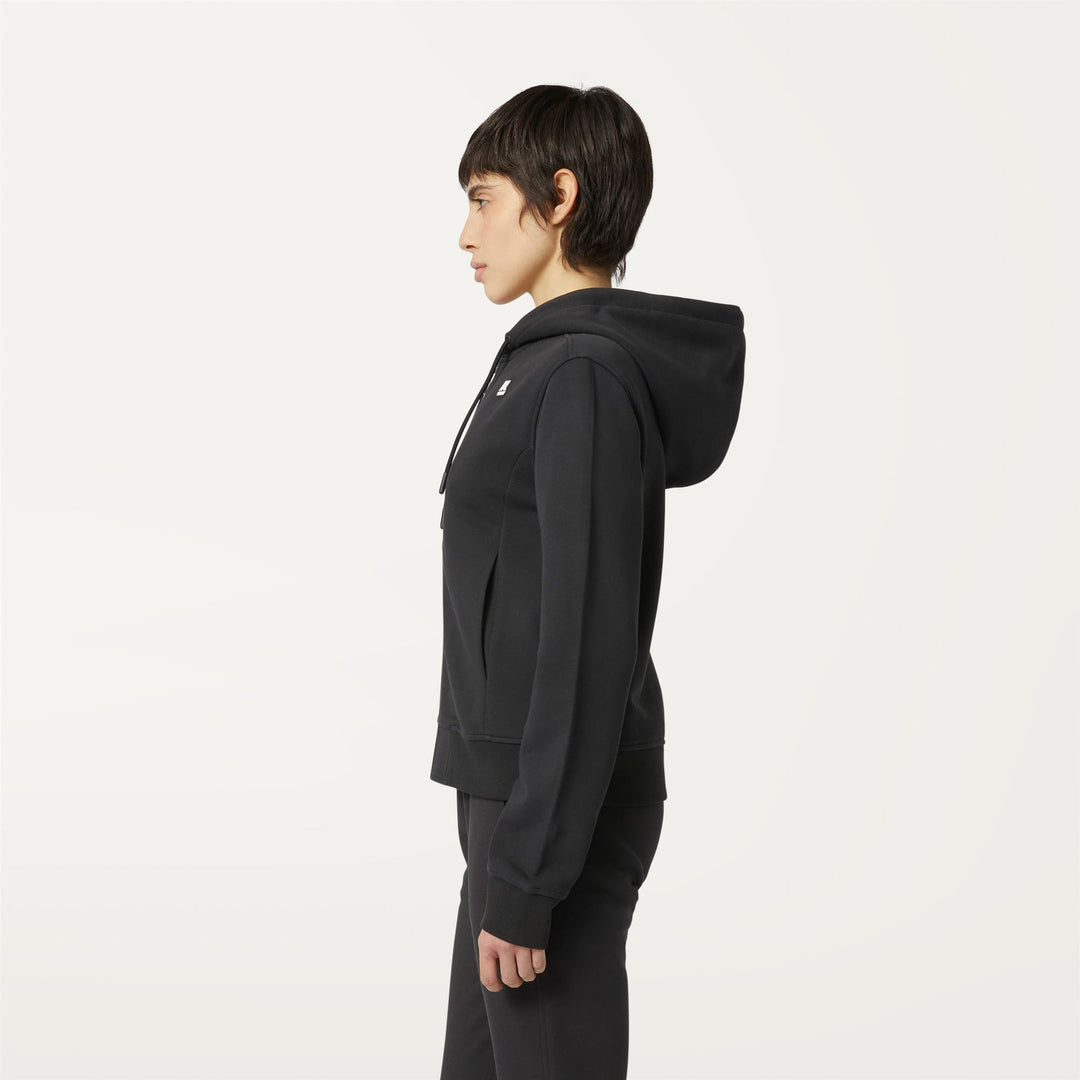 Fleece Woman DELINE Jacket BLACK PURE Detail (jpg Rgb)			