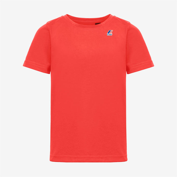 T-ShirtsTop Kid unisex P.  LE VRAI EDOUARD FLUO T-Shirt RED PAPAVERO Photo (jpg Rgb)			