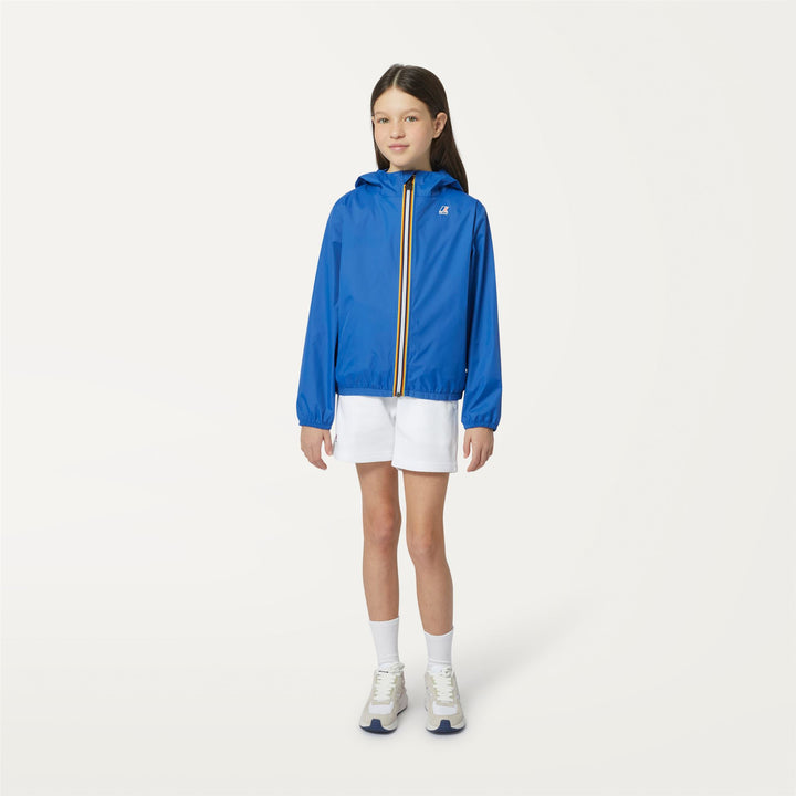 Jackets Kid unisex P. LE VRAI 3.0 CLAUDE Mid BLUE ROYAL MARINE Dressed Back (jpg Rgb)		