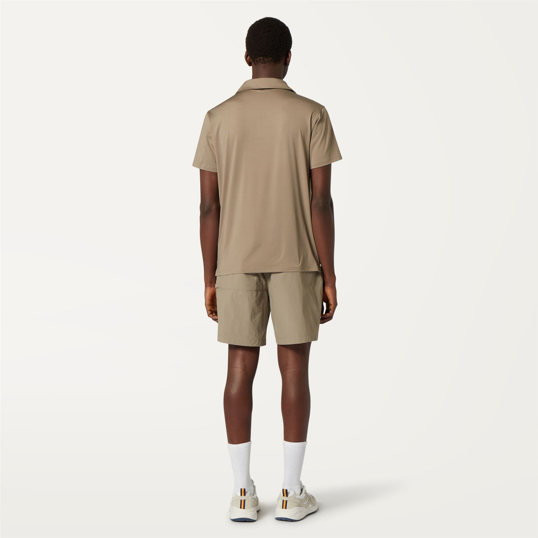 Shorts Man TAPRINNE Cargo BEIGE TAUPE Dressed Front Double		