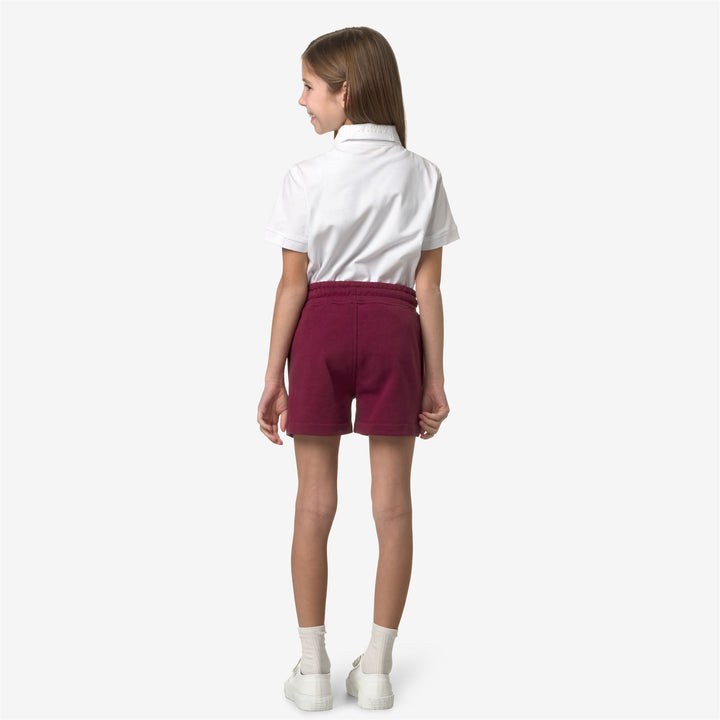 Shorts Girl P. RIKA Sport  Shorts RED DK Dressed Front Double		