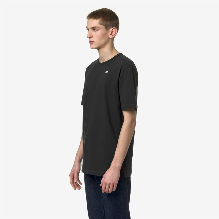 T-ShirtsTop Man ADAME STRETCH JERSEY T-Shirt BLACK PURE Detail (jpg Rgb)			