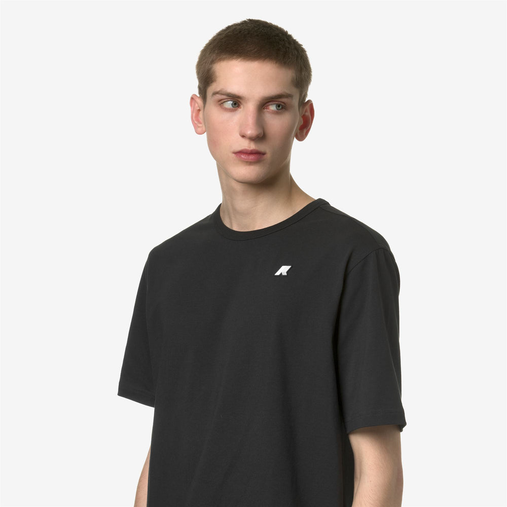 T-ShirtsTop Man ADAME STRETCH JERSEY T-Shirt BLACK PURE Detail Double				