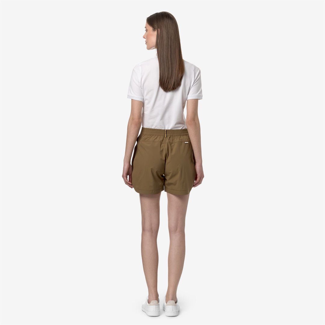 Shorts Woman ANNISE Sport  Shorts BROWN CORDA Dressed Front Double		