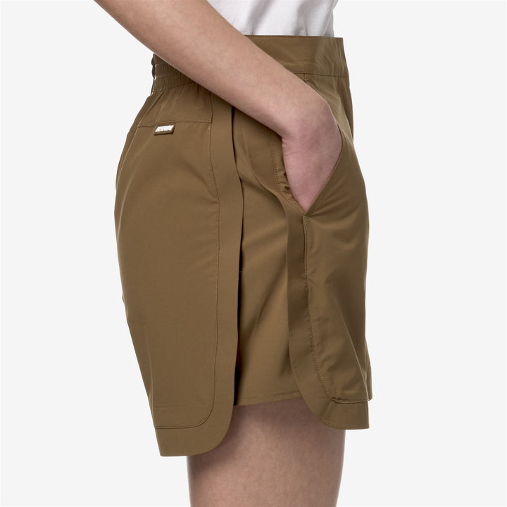 Shorts Woman ANNISE Sport  Shorts BROWN CORDA Detail Double				